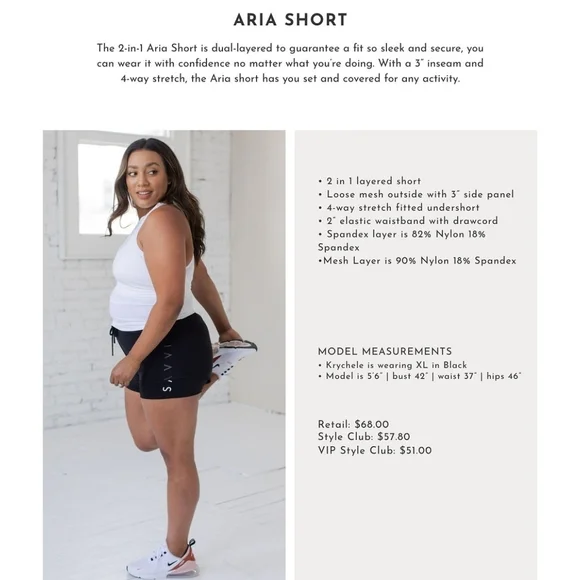 Savvi Aria Mesh Double Layer Athletic Running Shorts Hot Pink Neon Size Medium M - Picture 10 of 10